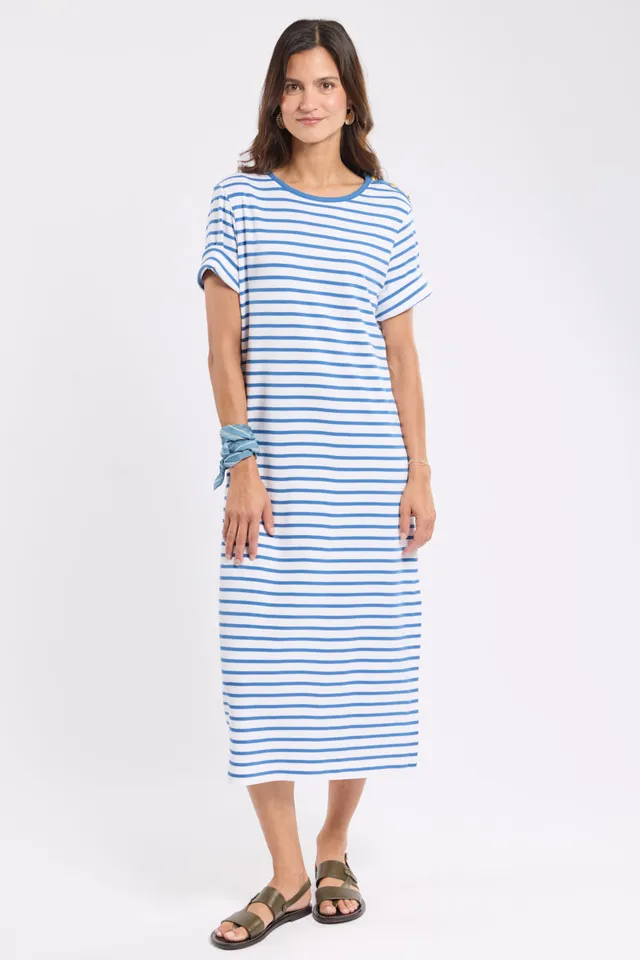armor-lux-robe-longue-ray-e-femme-coton-pais image 1