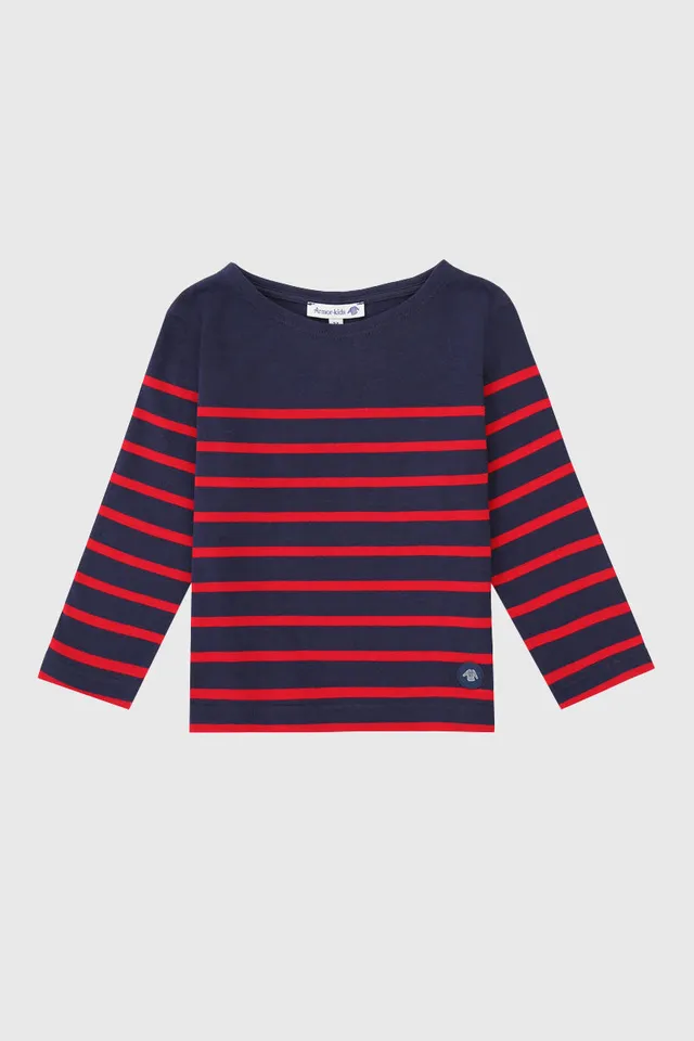 armor-lux-marini-re-kids-coton-l-ger-manches-longues image 1