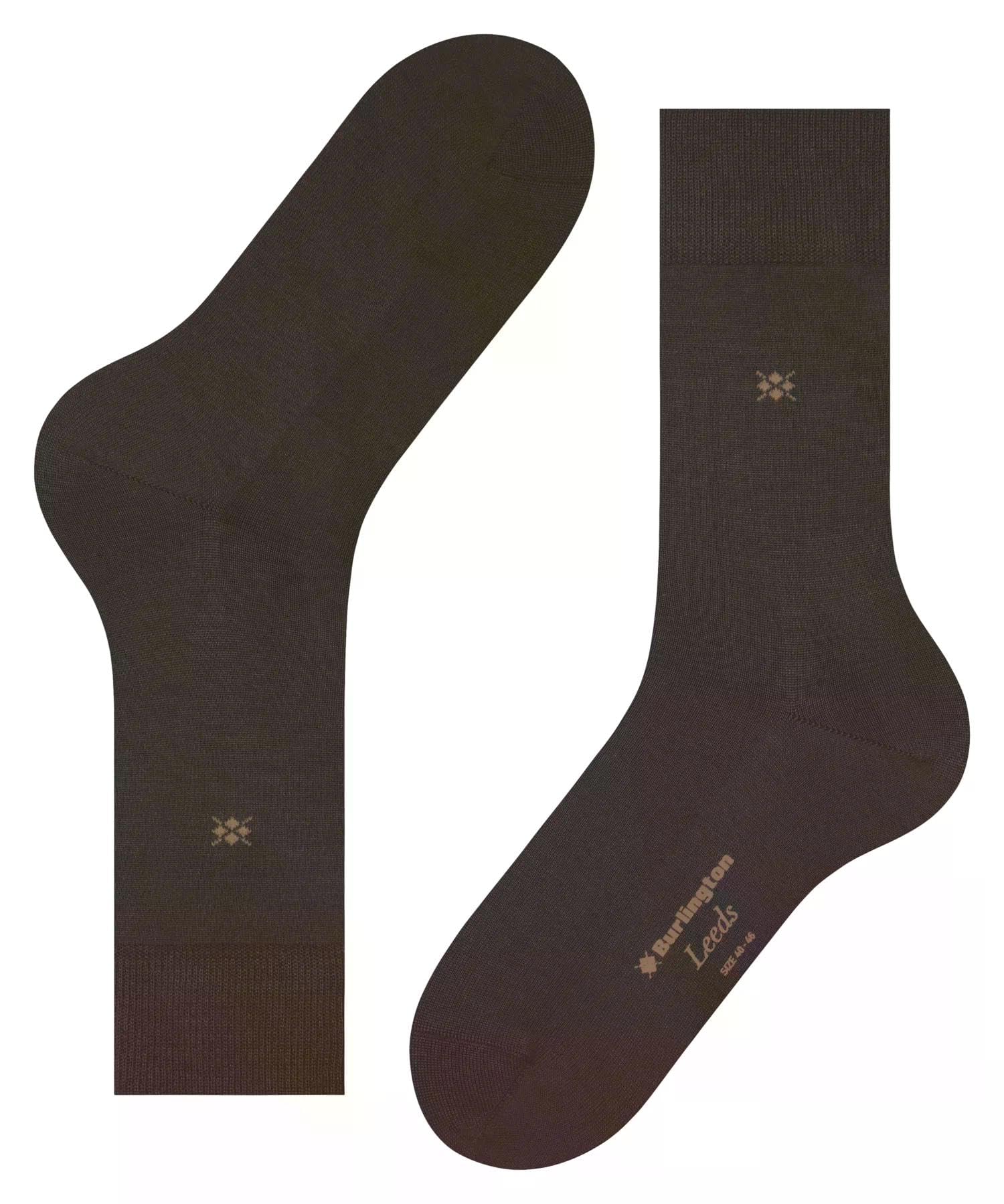burlington-leeds-chaussettes-homme-coton-laine-unies-marron-dark-brown-5235-40-4 image 6