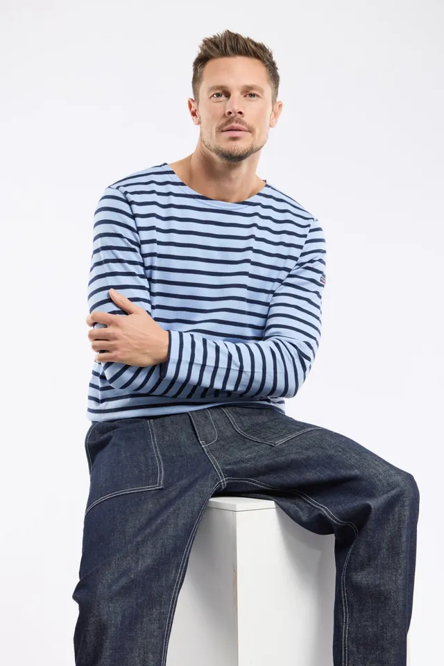 armor-lux-marini-re-homme-manches-longues-coton-pais-2 image 1