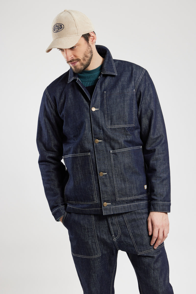 armor-lux-veste-p-cheur-denim-unisexe-coton-395g-m image 4