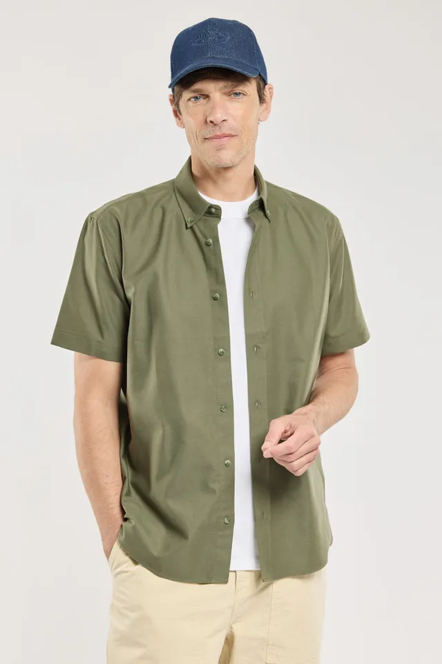 armor-lux-chemise-manches-courtes-homme-coton-popeline image 1