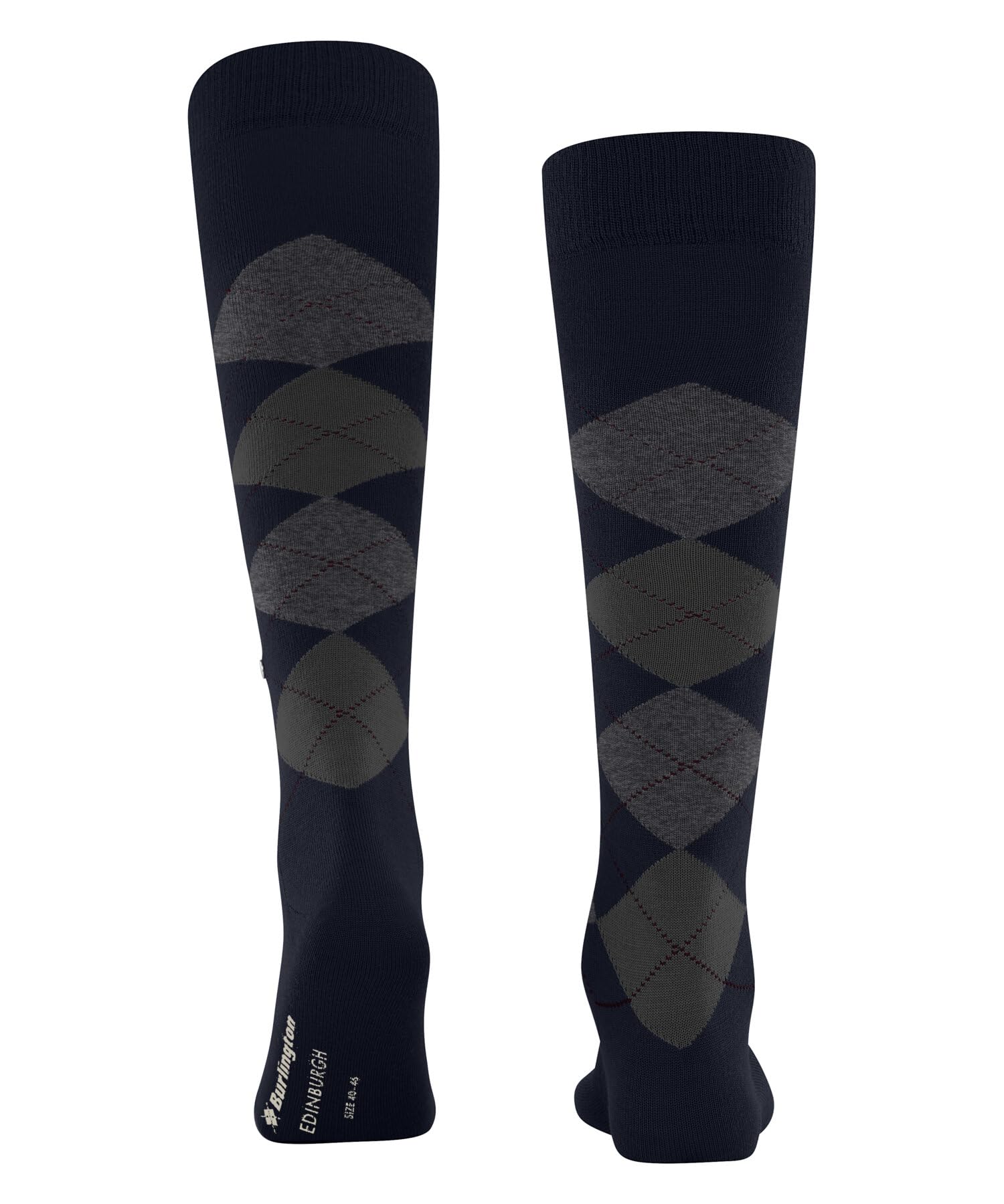 burlington-edinburgh-chaussettes-longues-homme-bleu-marine-6123-40-46 image 2