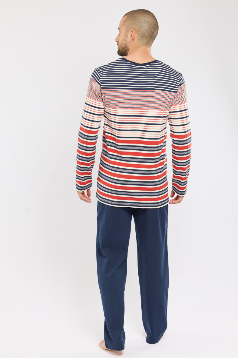 armor-lux-pyjama-droit-homme-coton-pais-interlock-ray image 4