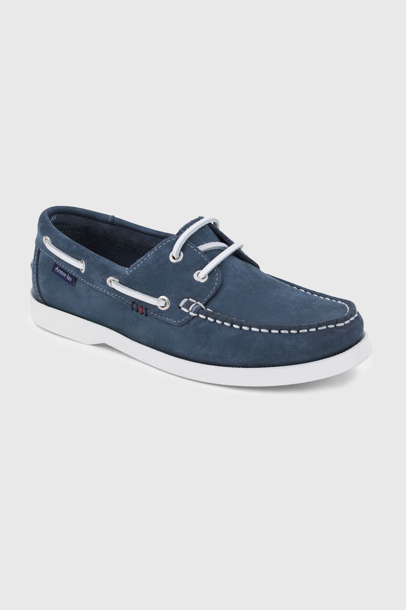 armor-lux-chaussures-bateau-fr-hel-dor-e-cuir-bleu image 1