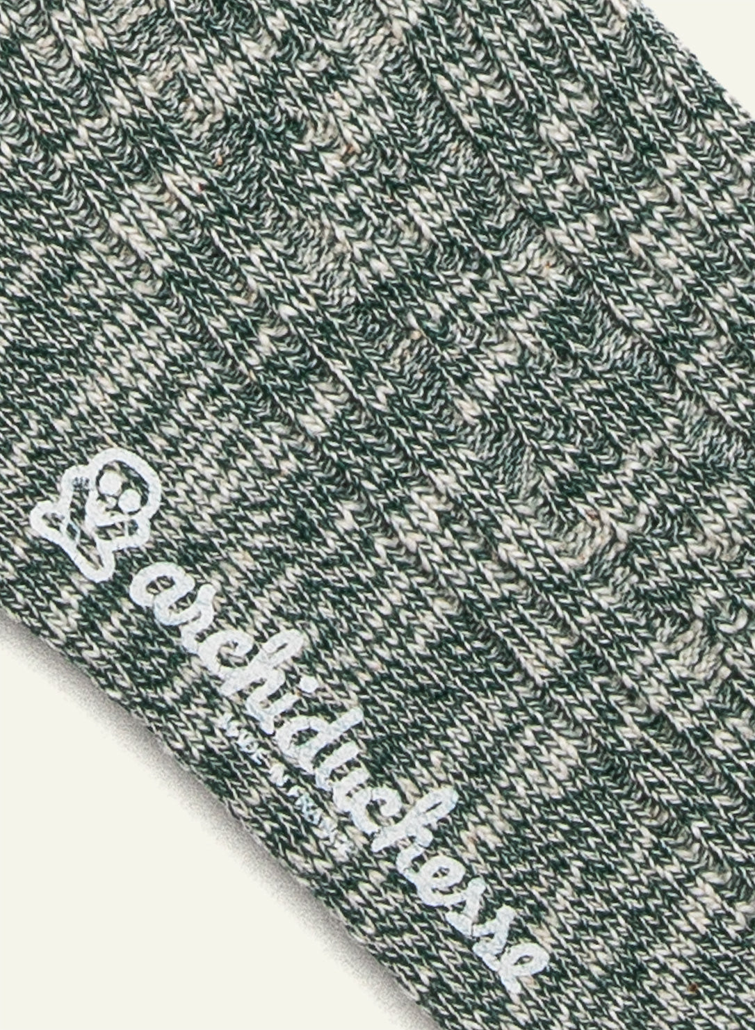 archiduchesse-d-hiver-vert-sapin-chaussettes-chaudes-mi-hautes-coton image 5