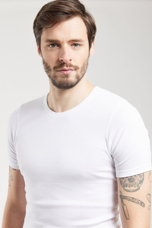 armor-lux-t-shirt-uni-homme-coton-bio-et-kapok-manches-courtes image 3