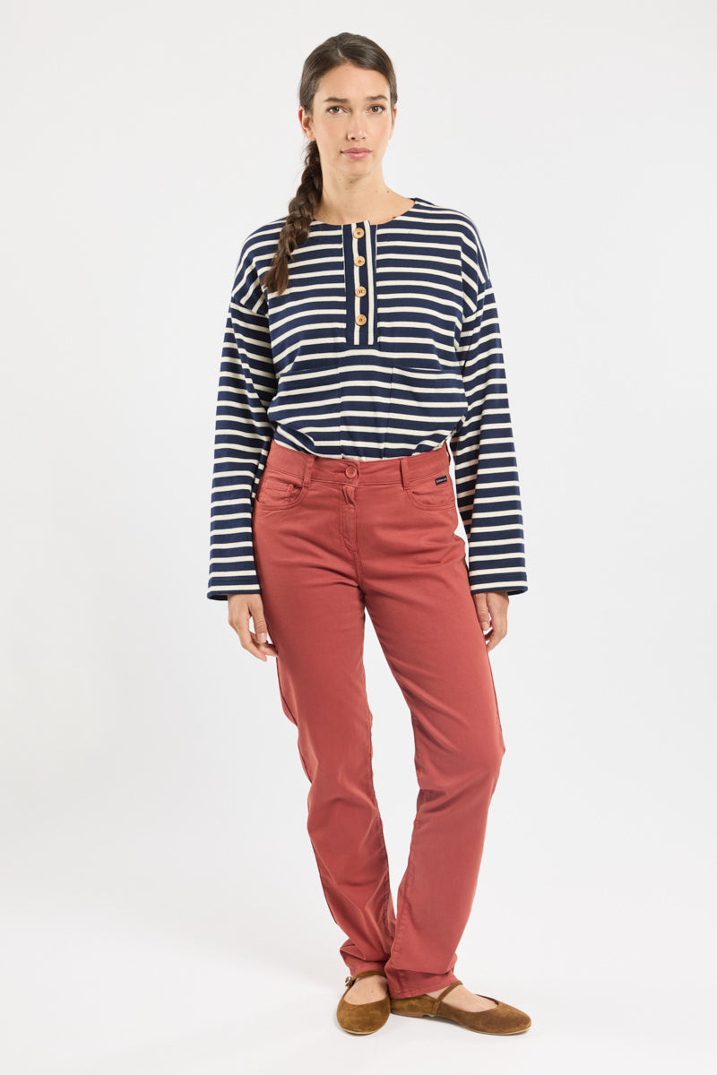 armor-lux-pantalon-droit-femme-5-poches-coton-stretch image 5