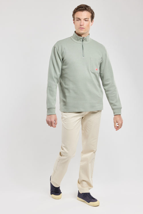 armor-lux-fouesnant-sweat-homme-col-zipp-coton-pais image 4