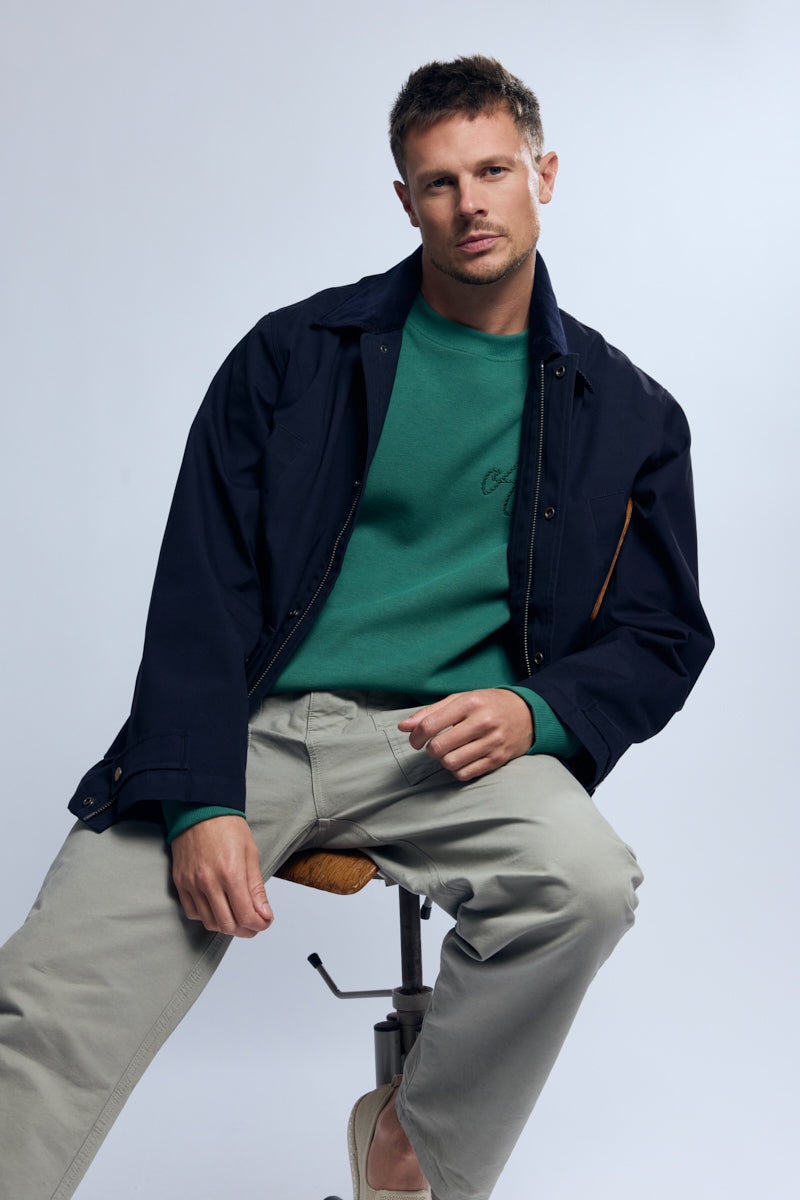 armor-lux-veste-d-perlante-heritage-coton-toile-canvas-homme image 1