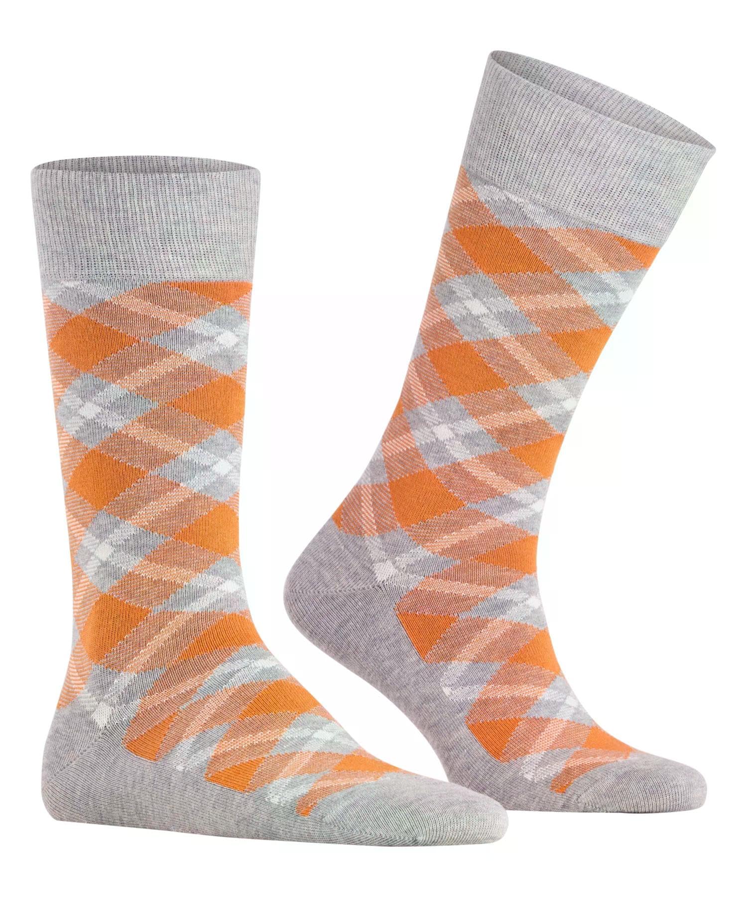 burlington-tartan-chaussettes-homme-gris-light-heather-3223-40-46 image 3