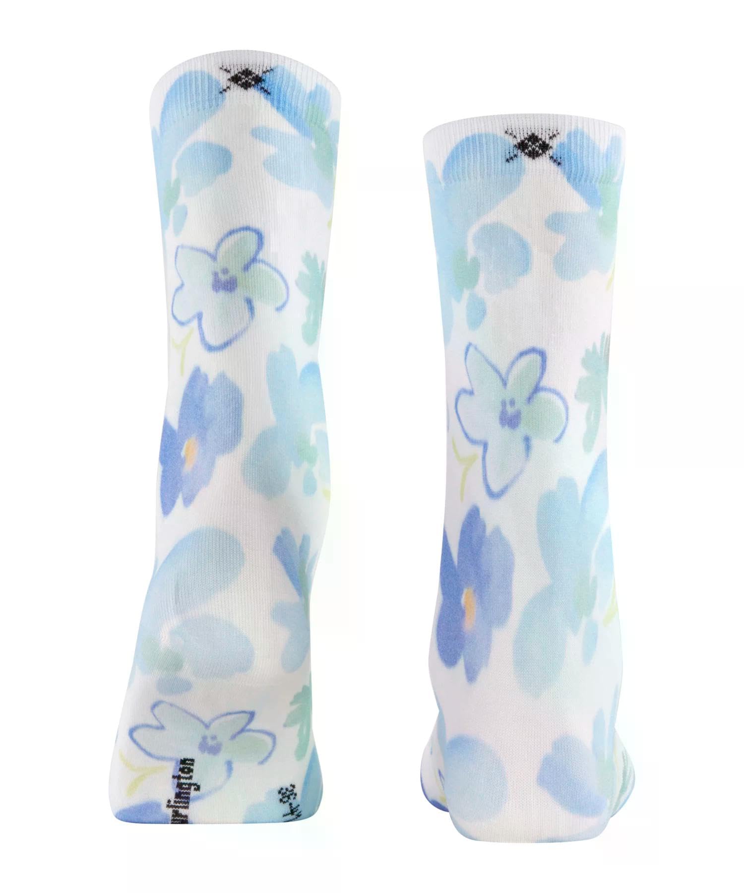 burlington-garden-bloom-chaussettes-femme-coton-fantaisie-blanc-white-2006-36-41 image 2