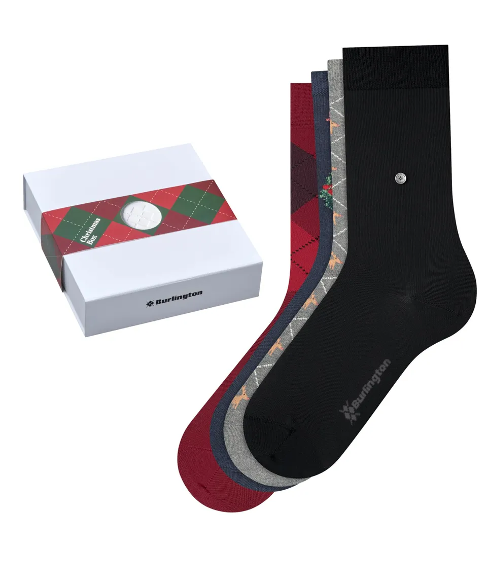 burlington-christmas-gift-chaussettes-femme-coton-fantaisie-4-paires-mix-0010-36 image 1