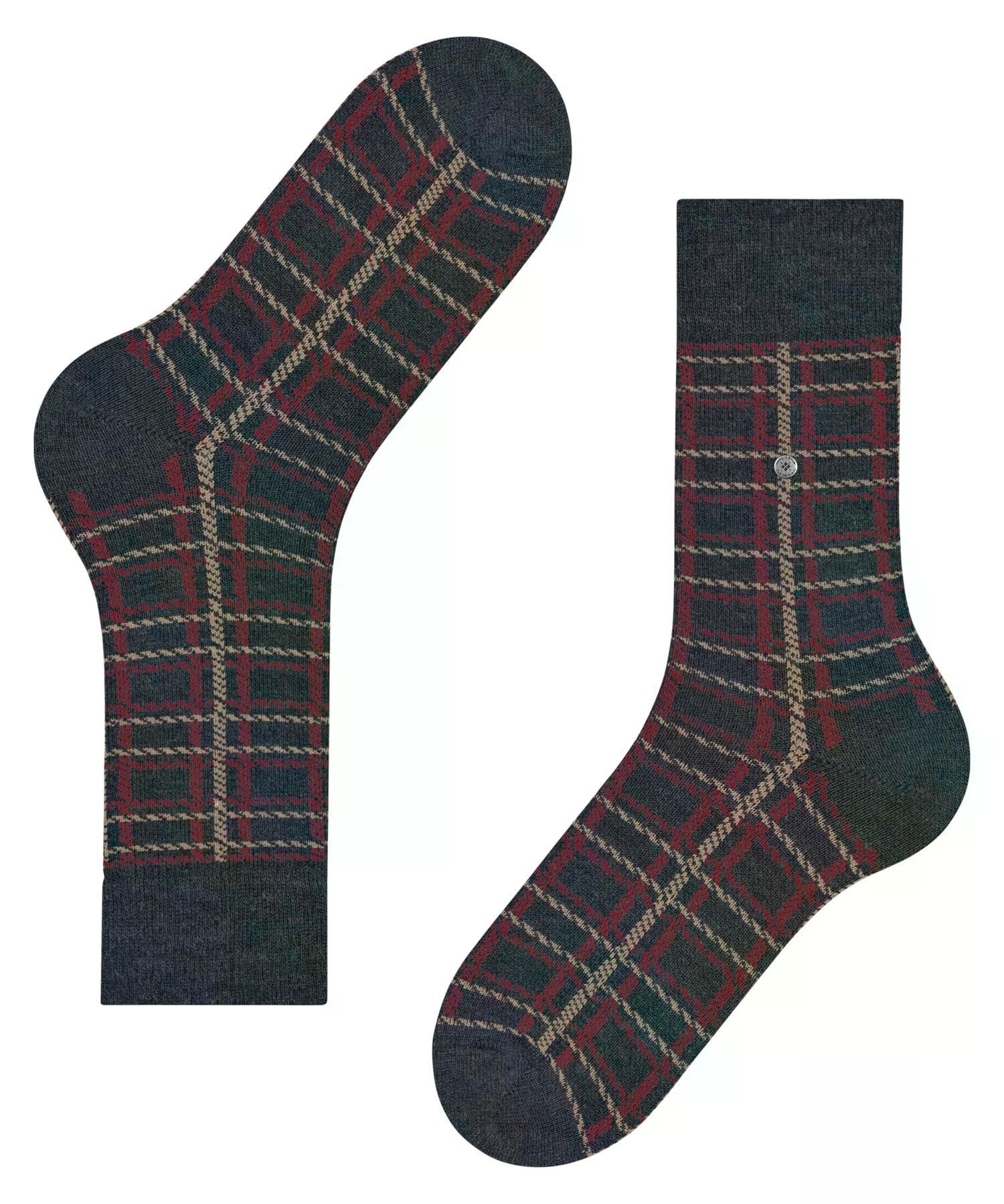 burlington-grid-chaussettes-homme-coton-cachemire-navy-melange-6127-40-46 image 6