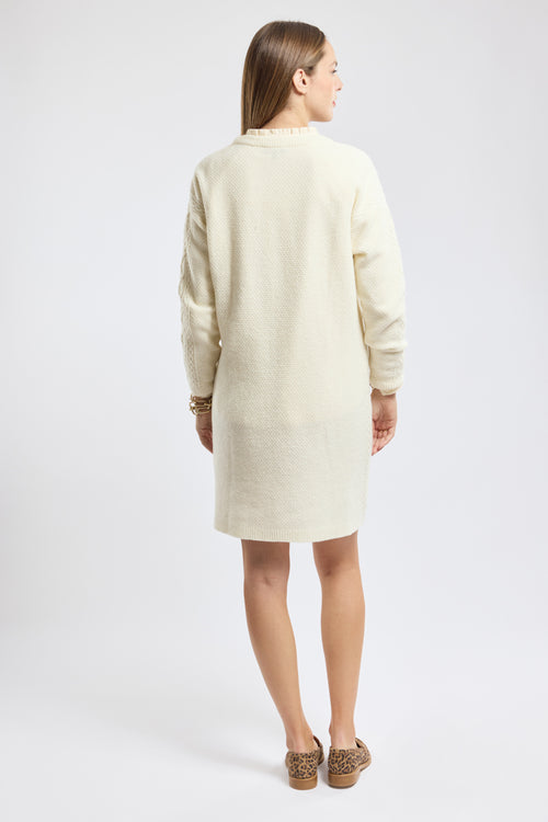 robe-pull-armor-lux-fouesnant-col-rond-torsades-irlandaises-80-laine image 5