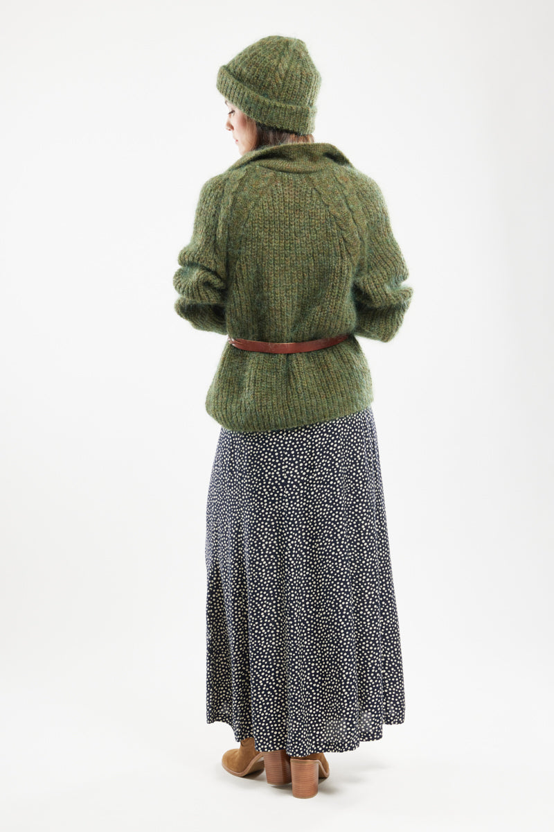 armor-lux-jupe-longue-pois-cupro-viscose-femme image 2