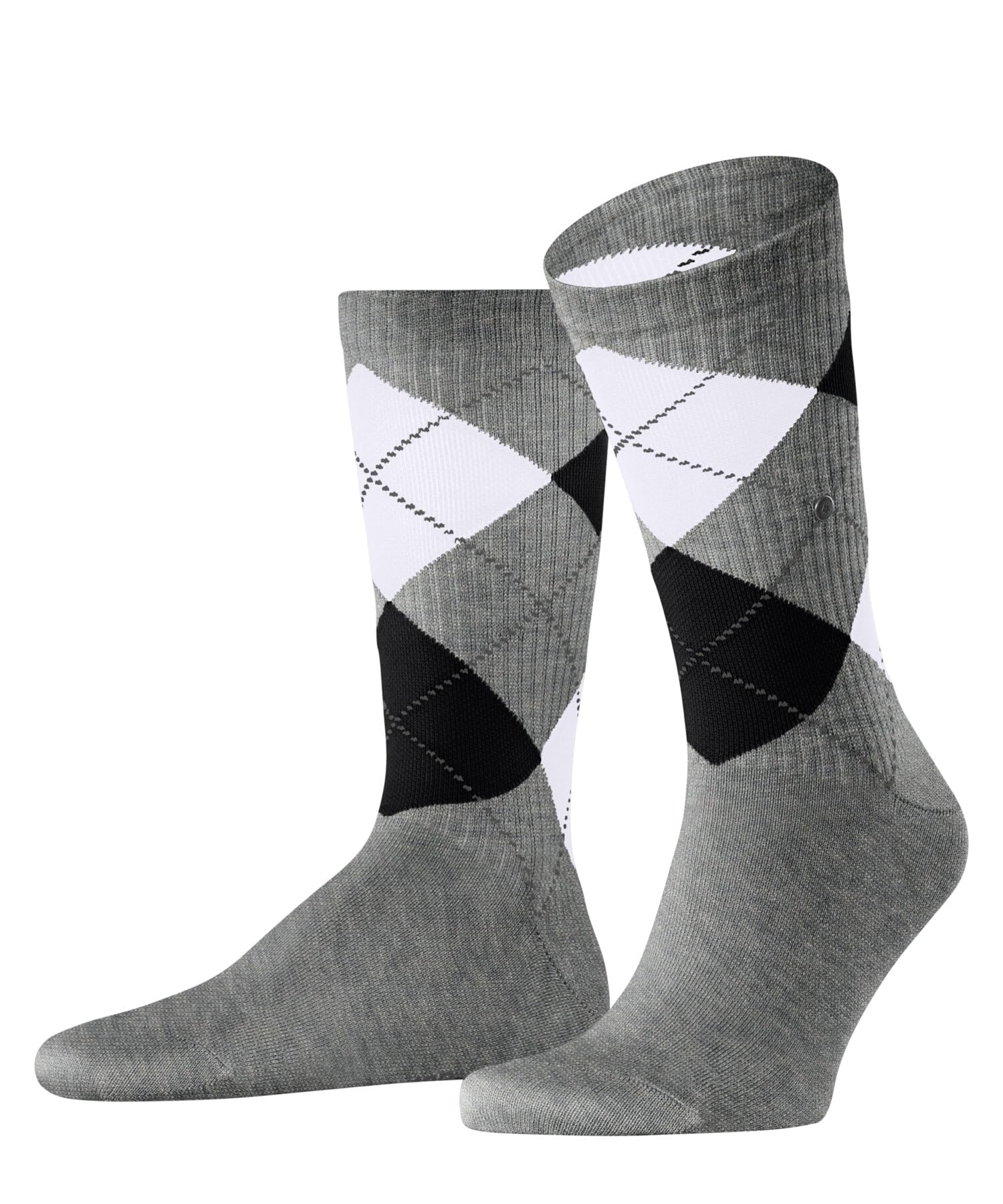 burlington-rib-court-chaussettes-homme-gris-light-heather-3223-40-46 image 1