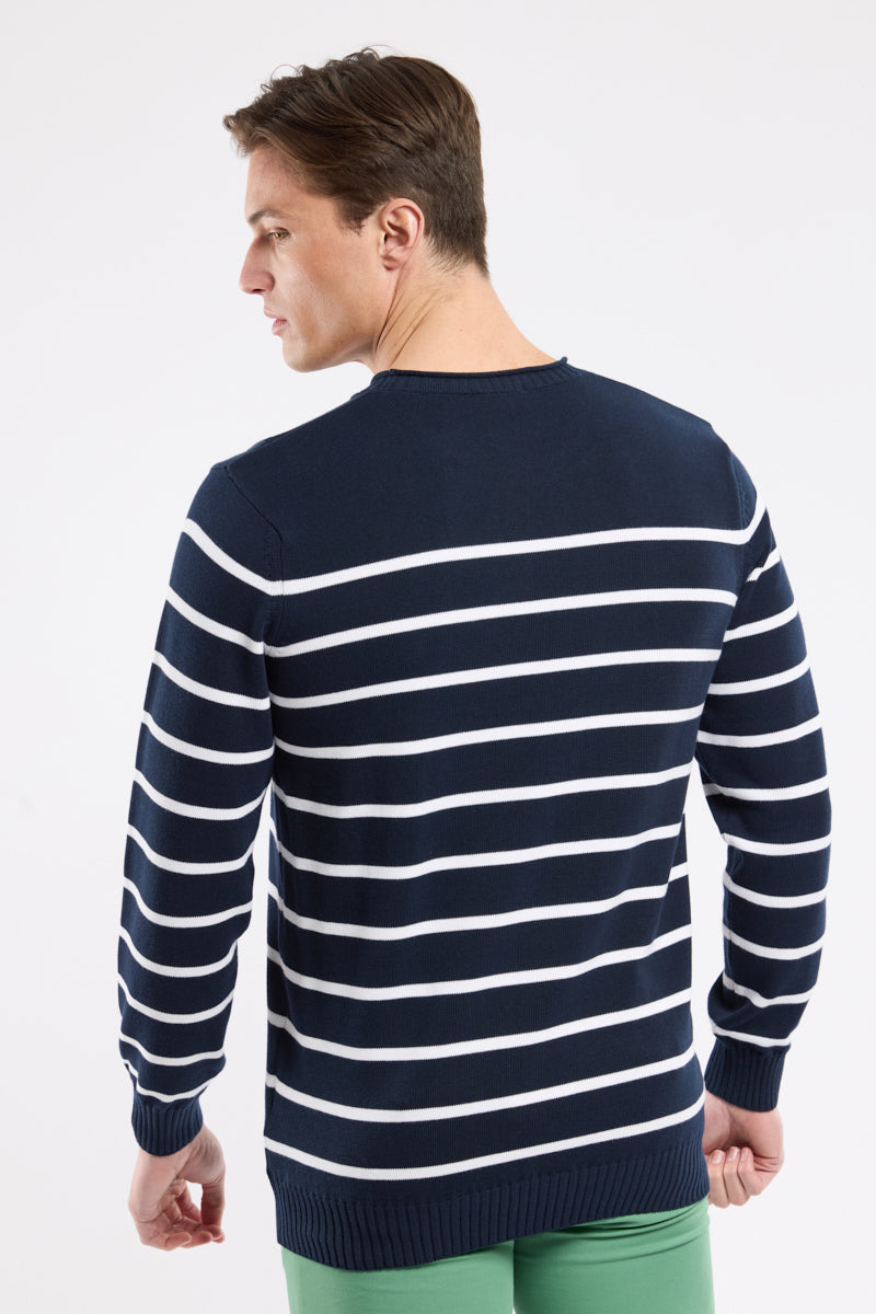 armor-lux-pull-ray-h-ritage-homme-100-coton-col-rond image 5