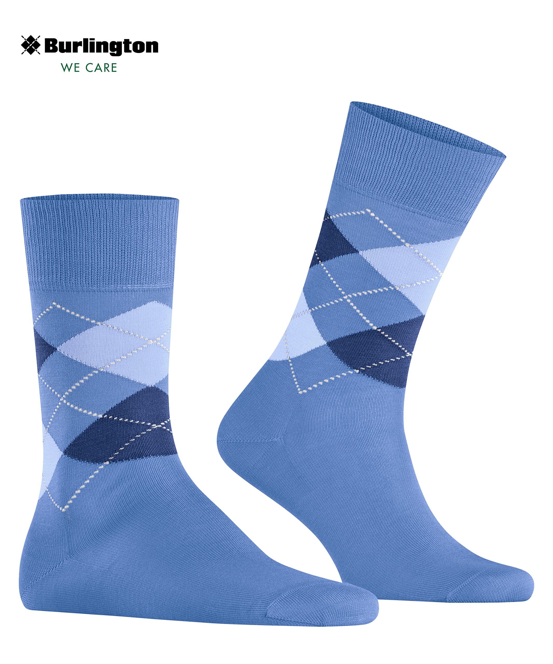 burlington-manchester-chaussettes-homme-coton-fantaisie-bleu-water-40-46 image 5