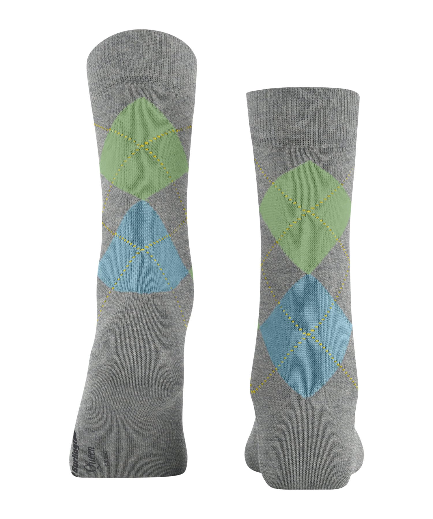 burlington-queen-chaussettes-femme-coton-fantaisie-gris-cloud-melange-3228-36-41 image 2