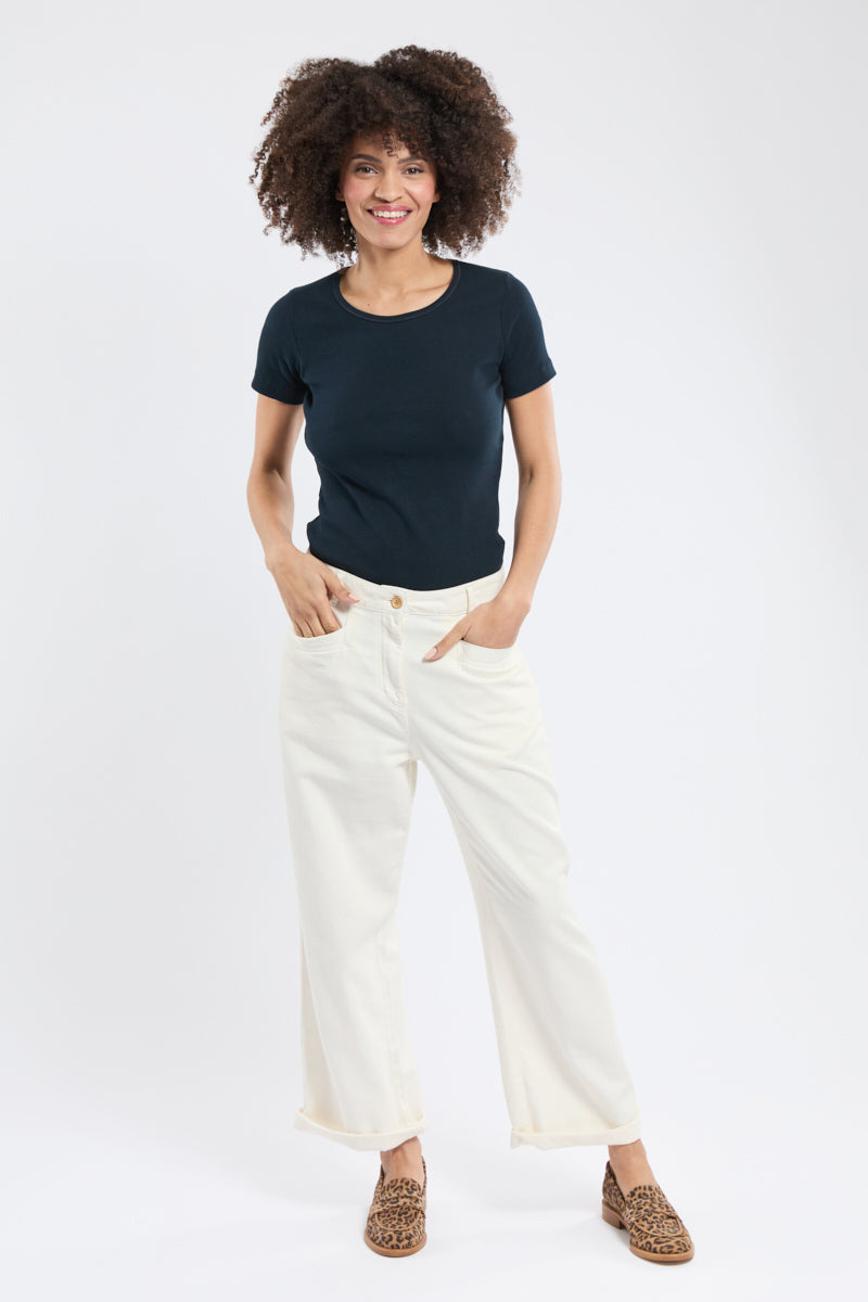 armor-lux-t-shirt-plogoff-femme-coton-col-rond-manches-courtes image 3