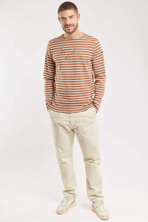 armor-lux-marini-re-homme-broderie-bateaux-coton-pais image 2