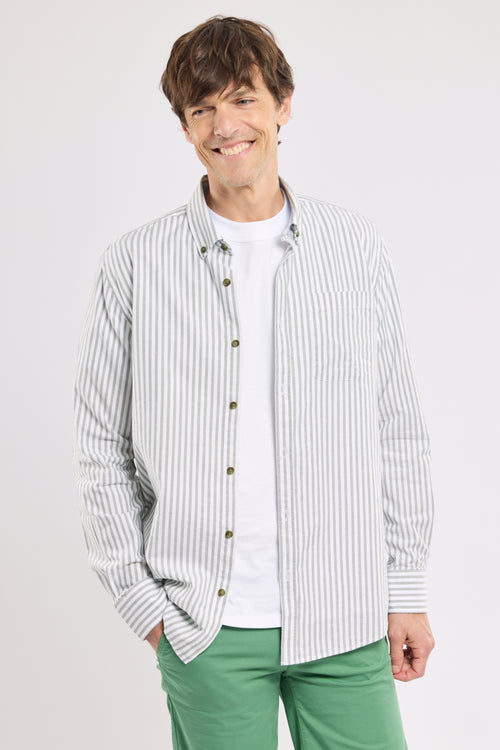 armor-lux-chemise-fines-rayures-homme-coton-comfort-fit image 3