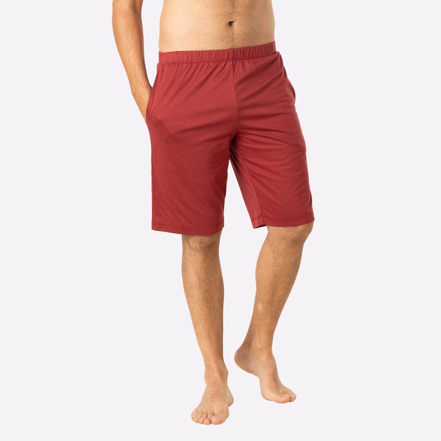eminence-merceris-pyjama-court-homme-rouille image 4