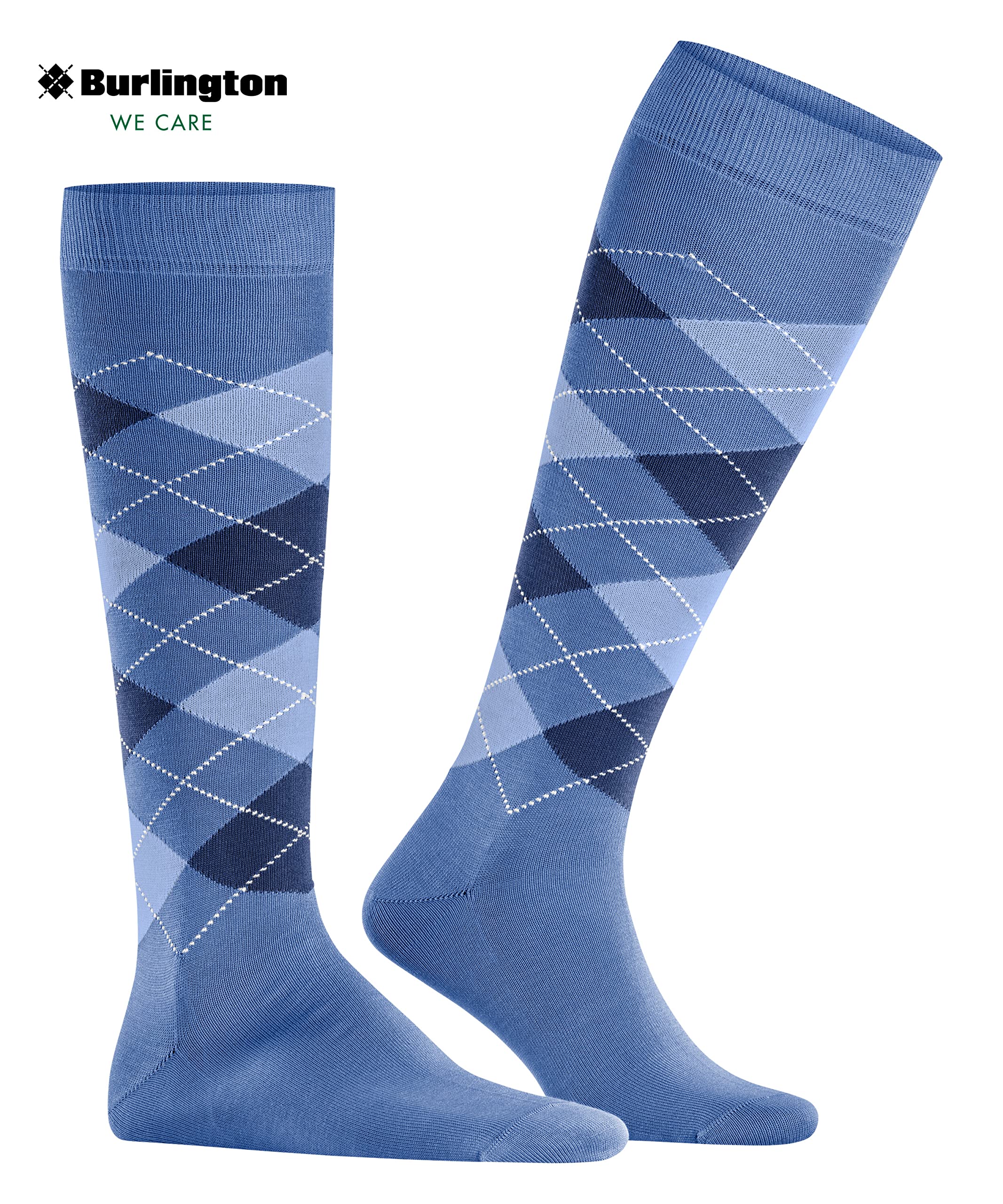 burlington-manchester-chaussettes-longues-homme-coton-bleu-water-6550-40-46 image 4