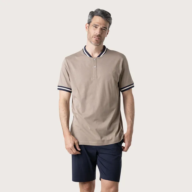 pyjama-court-homme-casual-eminence-jersey-100-coton image 1