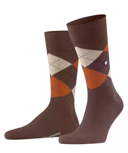 burlington-edinburgh-chaussettes-homme-laine-fantaisie-argyle-marron-hazelnut-52 image 6