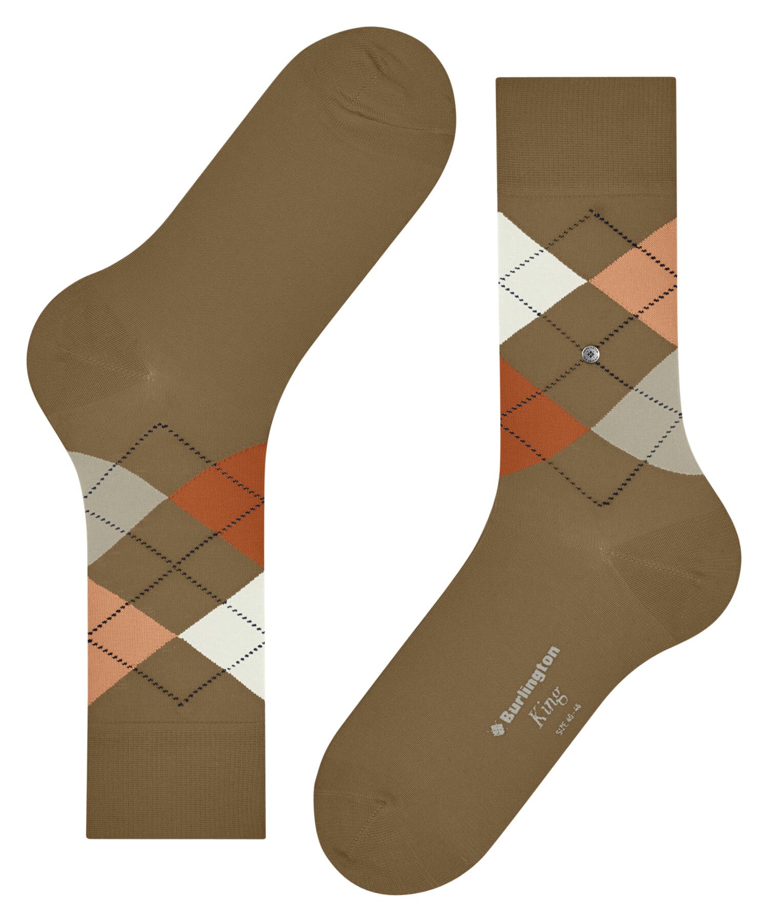 burlington-king-chaussettes-homme-coton-marron-auburn-5153-40-46 image 5