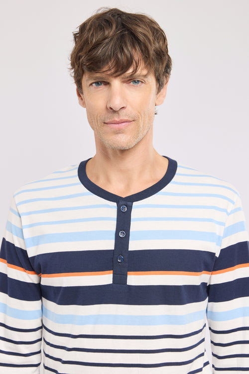 armor-lux-pyjama-ray-homme-pyjama-coton-l-ger image 3