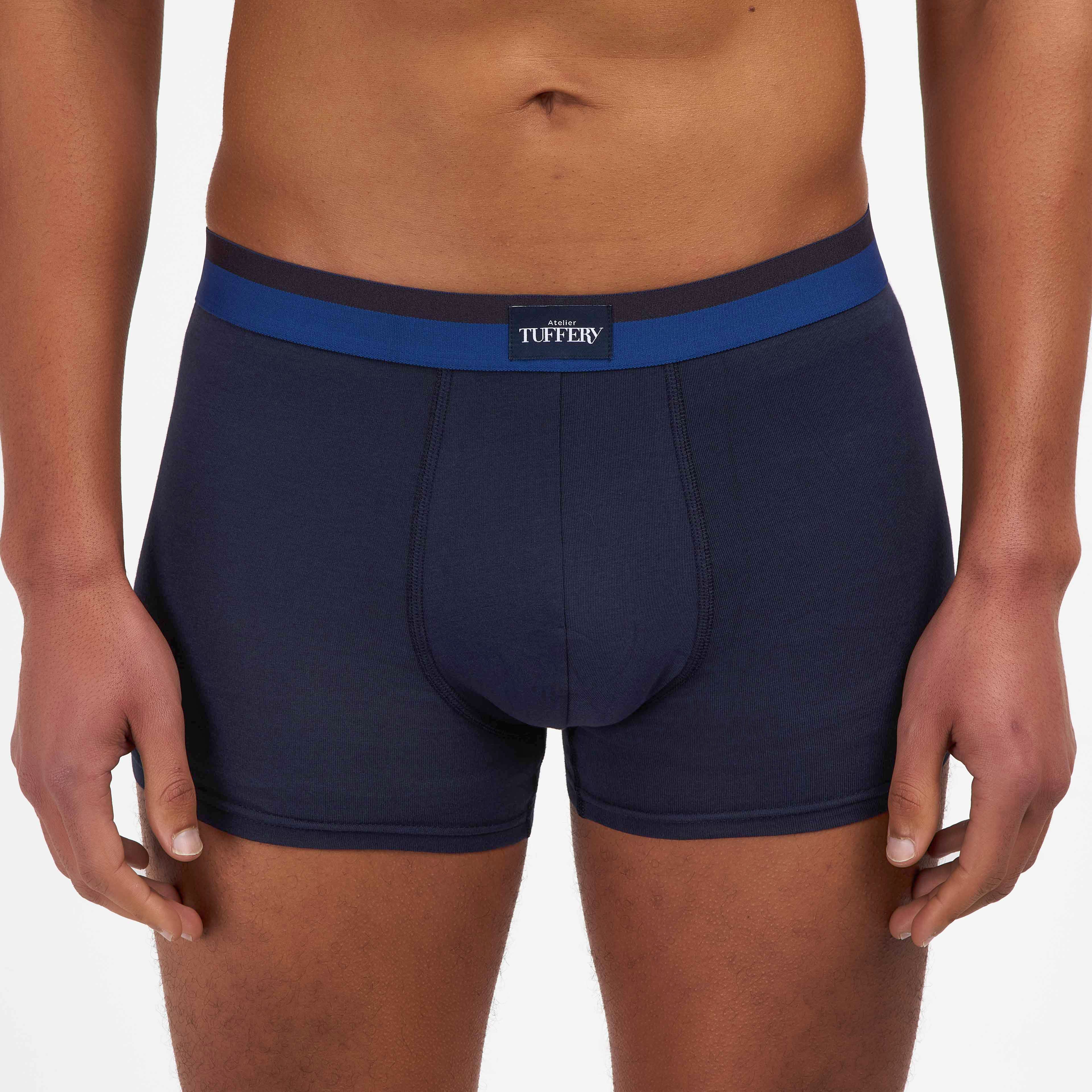 atelier-tuffery-boxer-homme-marine-coton-bio image 5