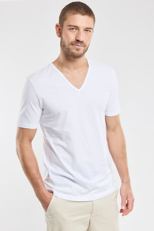 armor-lux-t-shirt-col-v-homme-coton-biologique-l-ger-h-ritage-3 image 2
