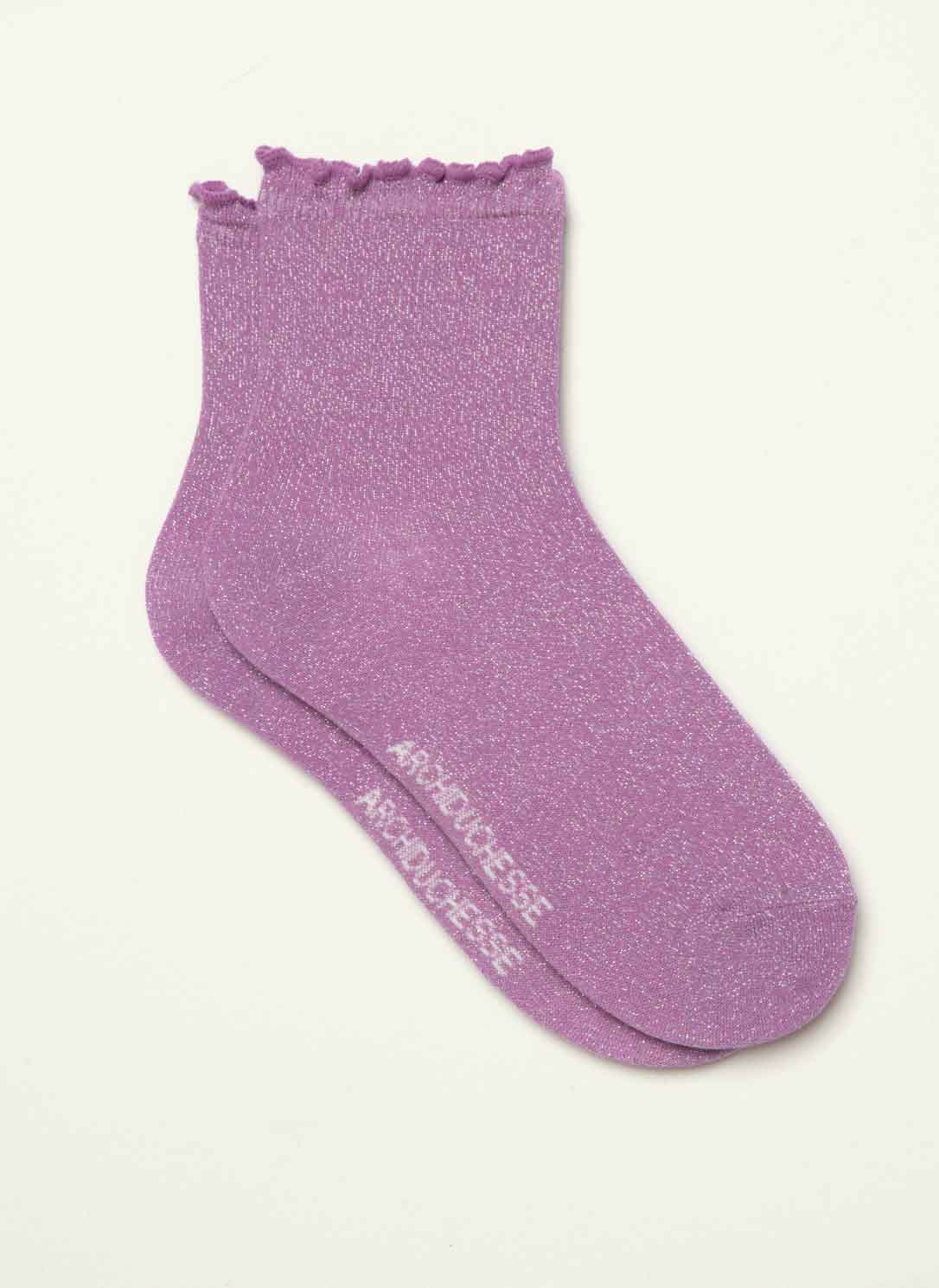 archiduchesse-collerettes-lilas-p-tillante-chaussettes-courtes-lurex image 2