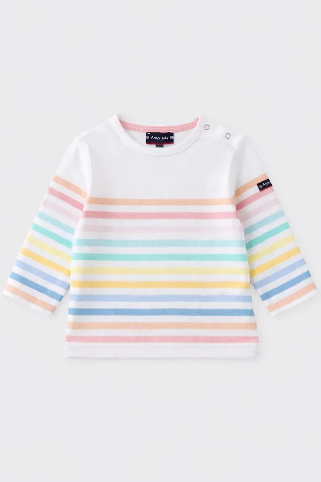 armor-lux-marini-re-multicolore-baby-coton-l-ger-jersey image 1