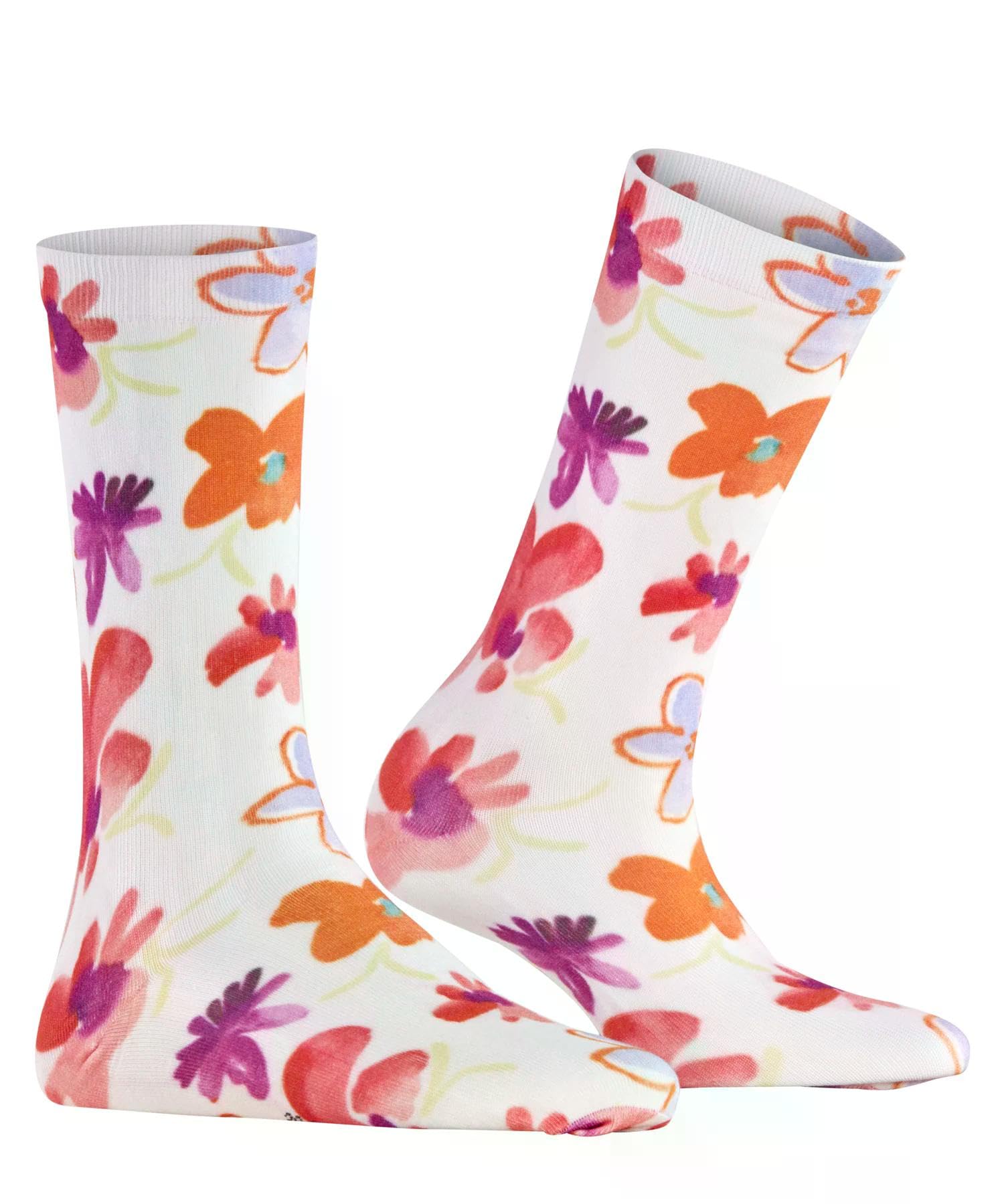burlington-garden-bloom-chaussettes-femme-blanc-white-2009-36-41 image 4