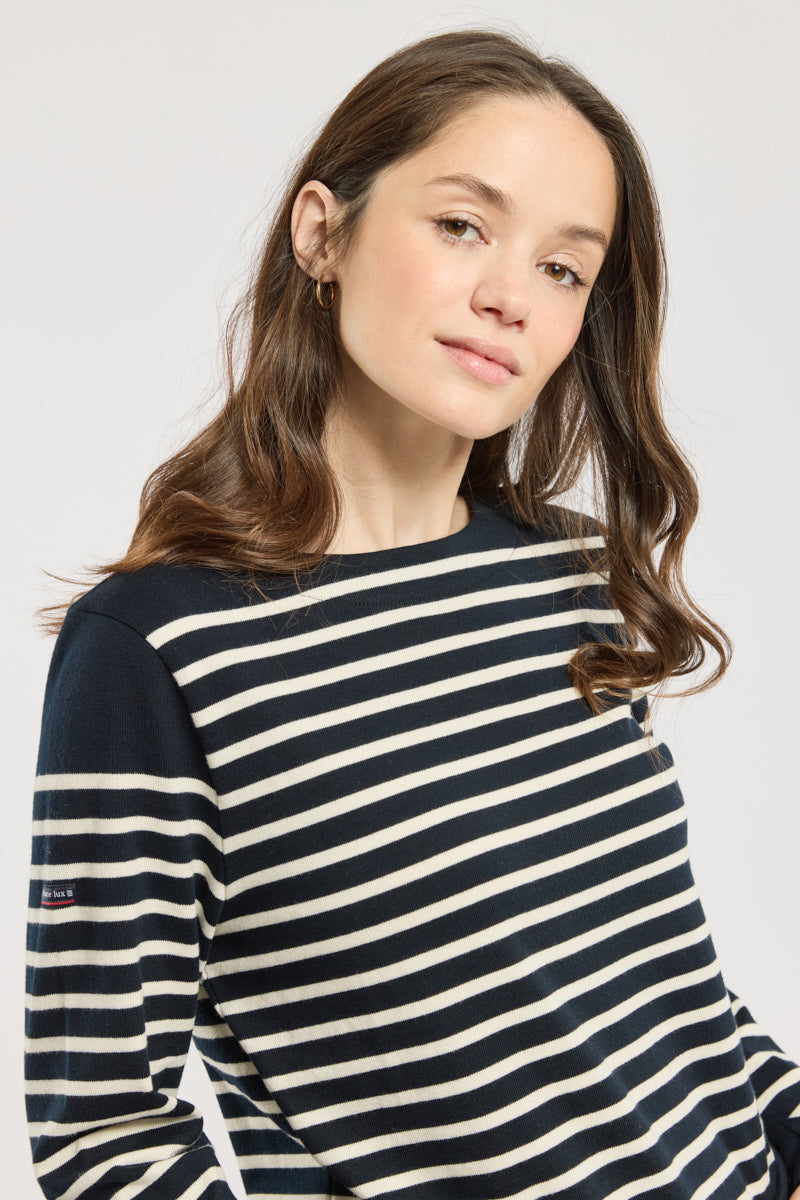armor-lux-marini-re-dos-chancr-femme-coton-rustique image 3
