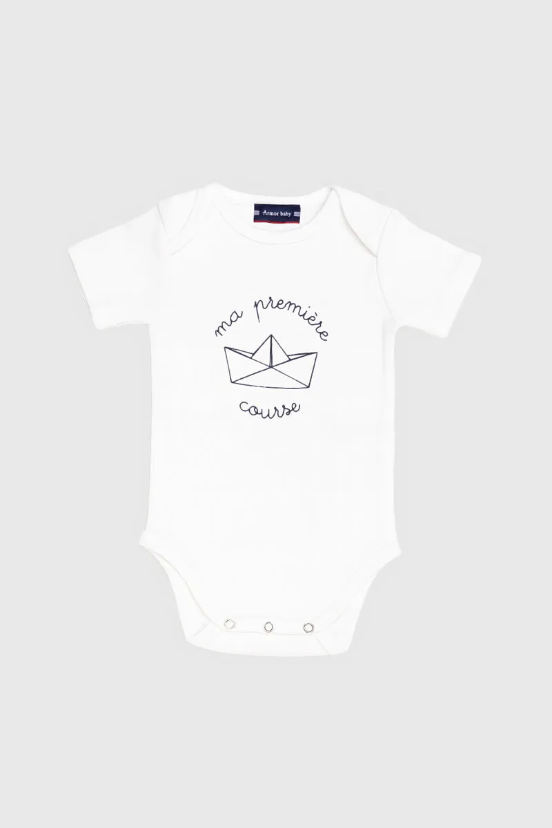 armor-lux-body-baby-les-grands-voiles-de-dunkerque-coton-manches-courtes image 1