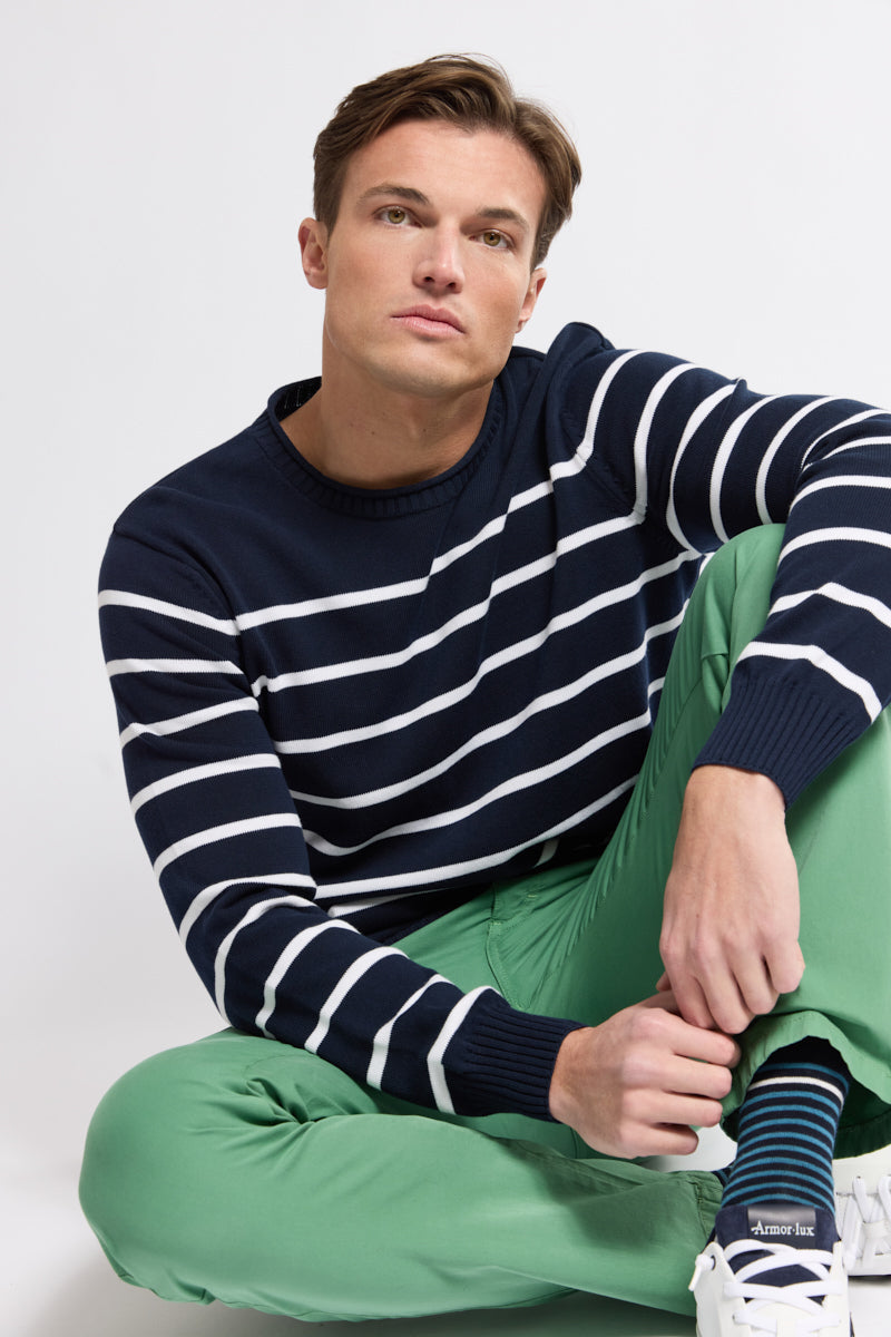 armor-lux-pull-ray-h-ritage-homme-100-coton-col-rond image 3
