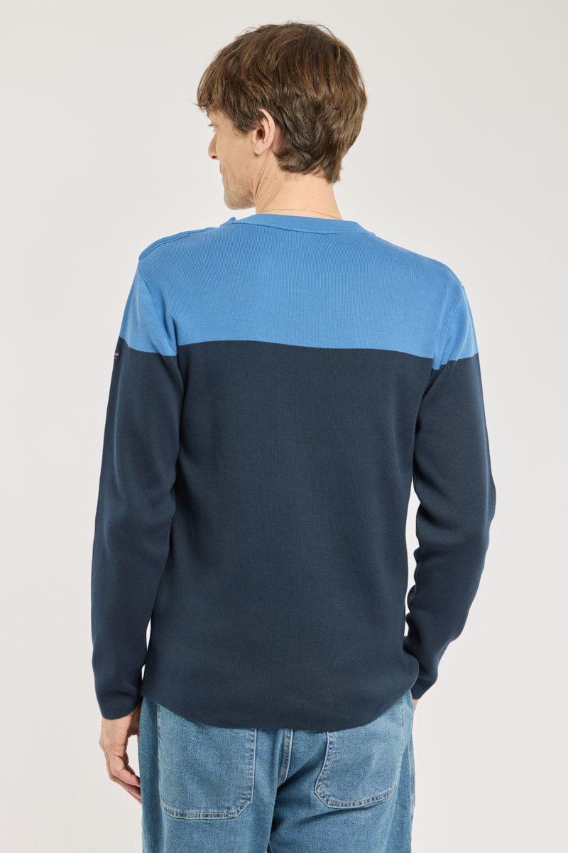 armor-lux-pull-marin-bicolore-homme-coton image 5