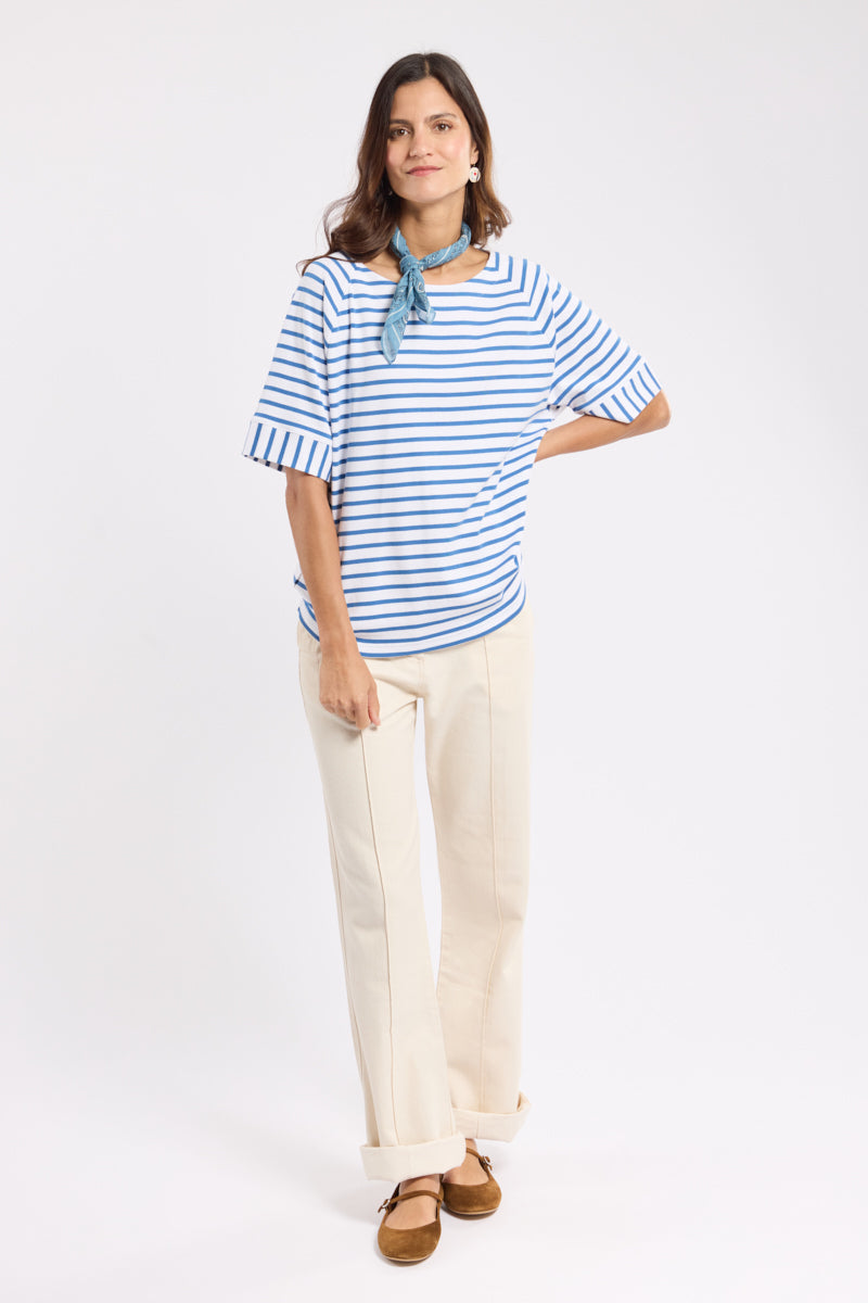 armor-lux-marini-re-femme-manches-3-4-raglan-coton-interlock image 3