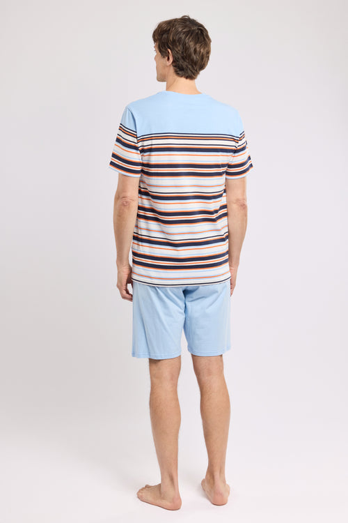 armor-lux-pyjama-homme-ray-short-coton-l-ger image 6