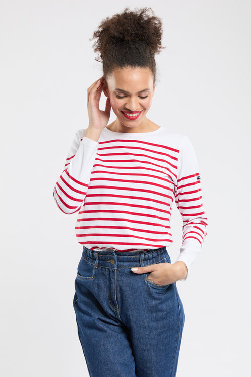 armor-lux-marini-re-femme-jersey-lourd-coton-rayures-bretonnes-manches-longues image 5
