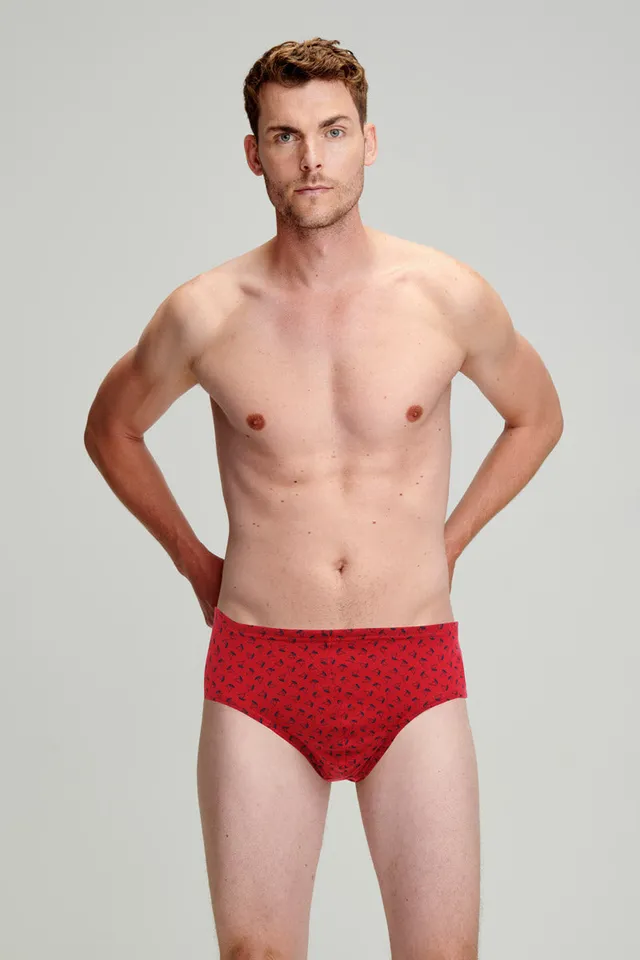 armor-lux-slip-motifs-voiliers-coton-bio-homme image 1