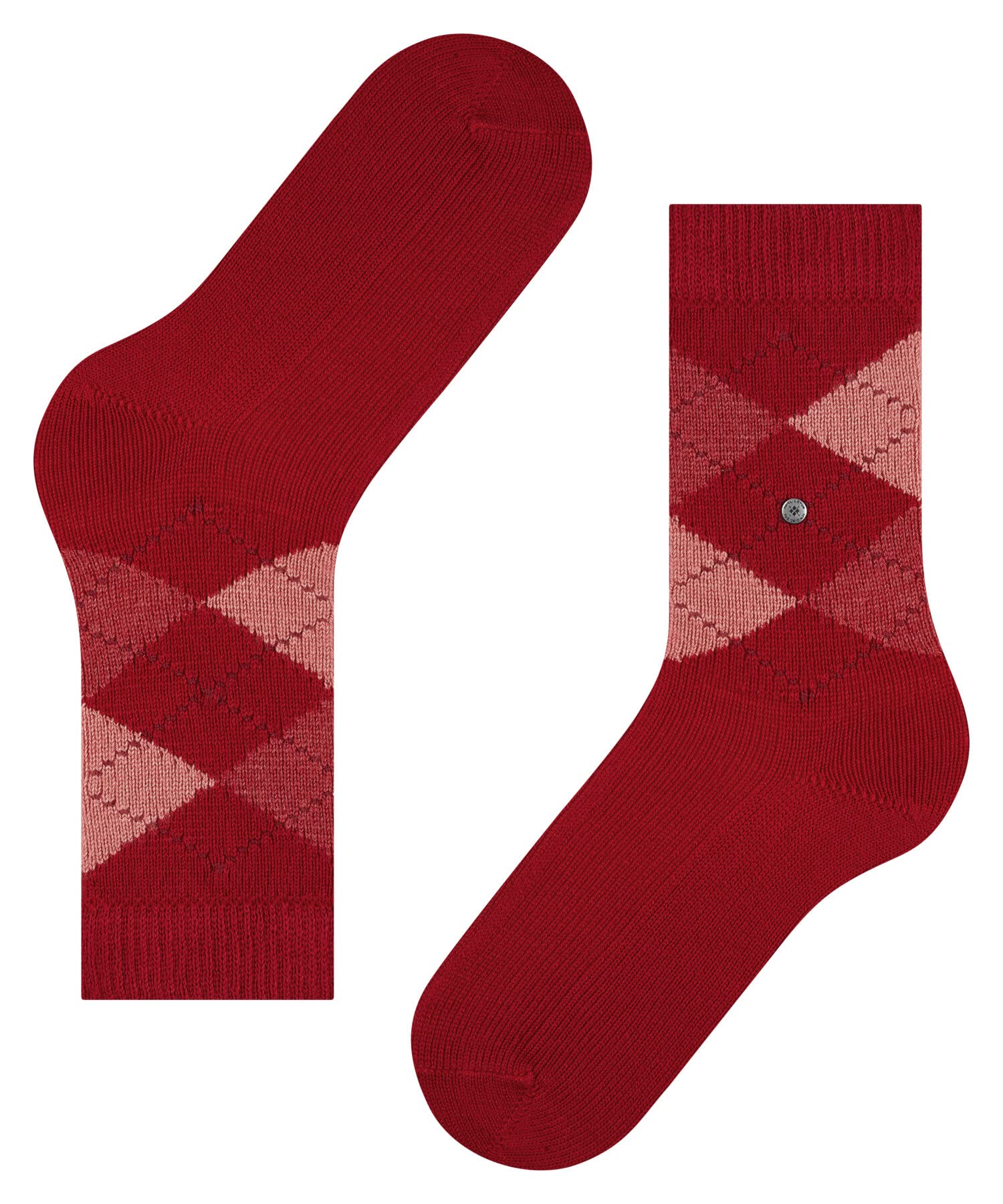 burlington-whitby-chaussettes-femme-chaudes-rouge-vermillion-red-36-41 image 6