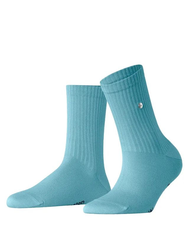 burlington-fleet-street-chaussettes-femme-coton-unies-bleu-key-largo-6852-36-41 image 1