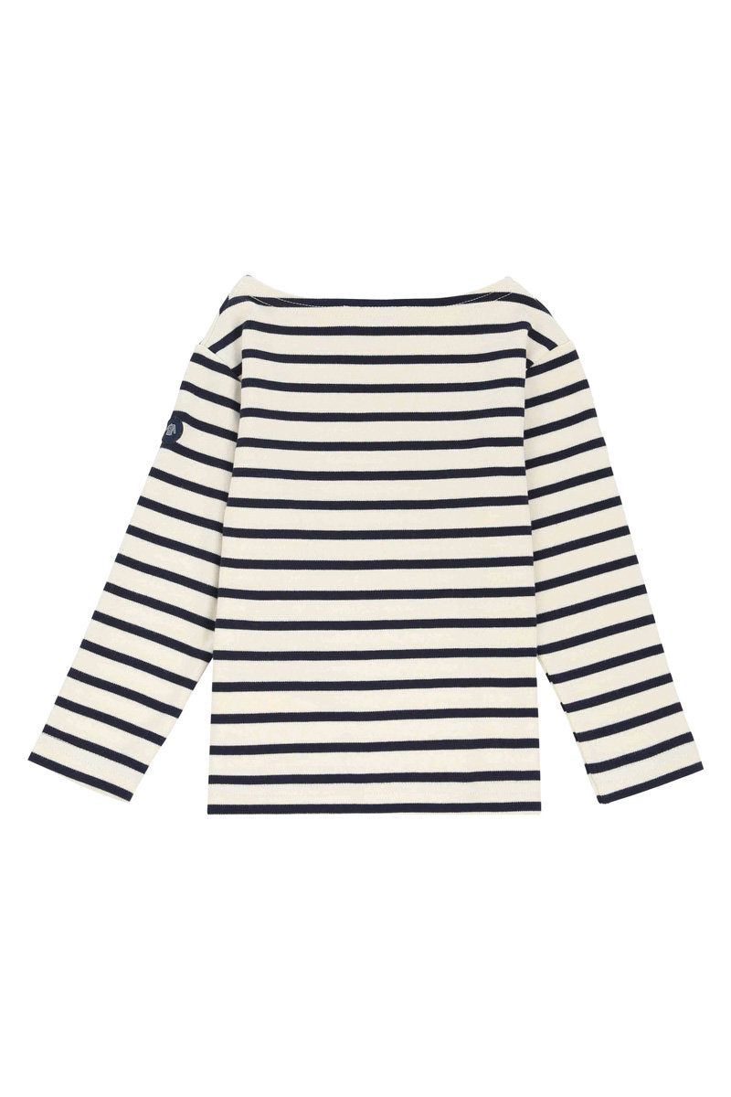 armor-lux-marini-re-loctudy-kids-coton-manches-longues-col-bateau image 3