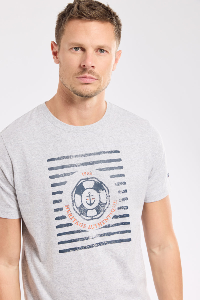 armor-lux-t-shirt-s-rigraphi-homme-coton-l-ger-bou-e image 2